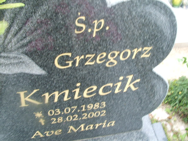 Grzegorz Kmiecik 1983 Lubsko - Grobonet - Wyszukiwarka osób pochowanych