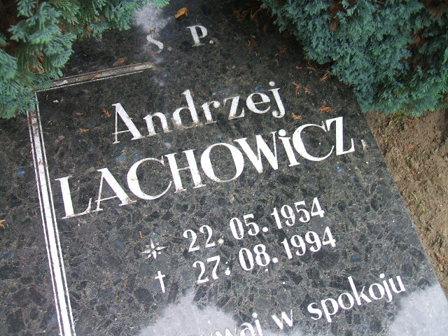 Andrzej Lachowicz 1954 Lubsko - Grobonet - Wyszukiwarka osób pochowanych
