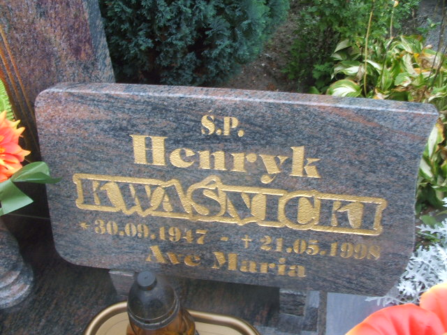 Henryk Kwaśnicki 1947 Lubsko - Grobonet - Wyszukiwarka osób pochowanych