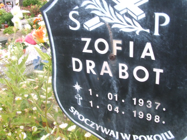 Zofia Drabot 1937 Lubsko - Grobonet - Wyszukiwarka osób pochowanych