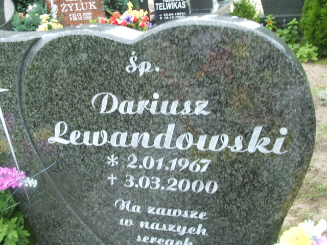 Dariusz Lewandowski 1967 Lubsko - Grobonet - Wyszukiwarka osób pochowanych