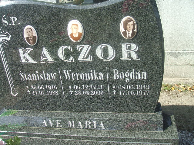 Bogdan Kaczor 1949 Lubsko - Grobonet - Wyszukiwarka osób pochowanych