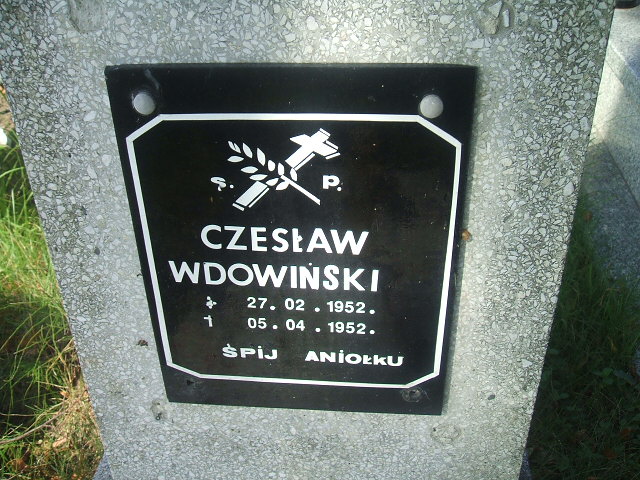 Czesław Wdowiński 1952 Lubsko - Grobonet - Wyszukiwarka osób pochowanych