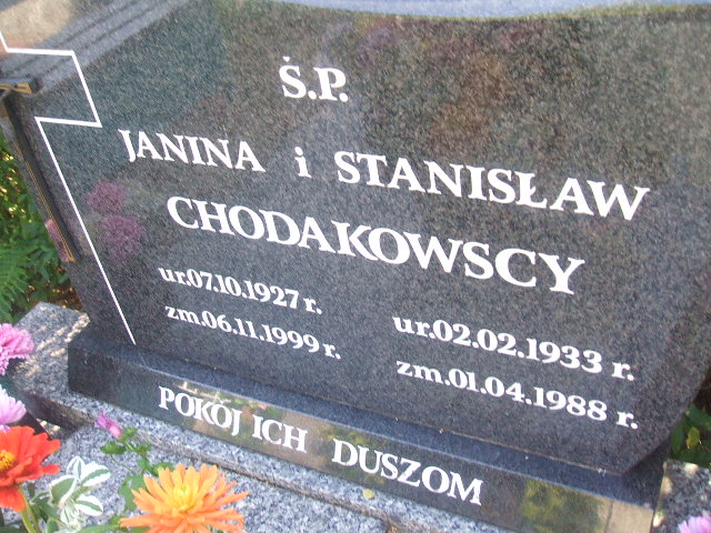 Stanisław Chodakowski 1933 Lubsko - Grobonet - Wyszukiwarka osób pochowanych