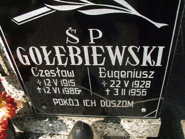Eugeniusz Gołębiewski 1928 Lubsko - Grobonet - Wyszukiwarka osób pochowanych