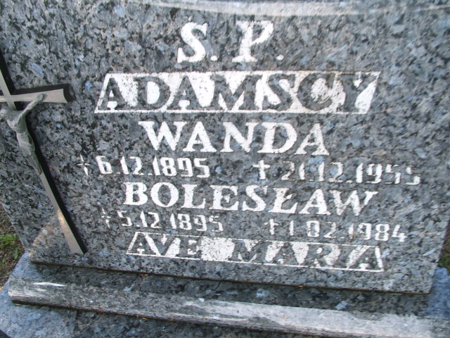 Wanda Adamska 1895 Lubsko - Grobonet - Wyszukiwarka osób pochowanych