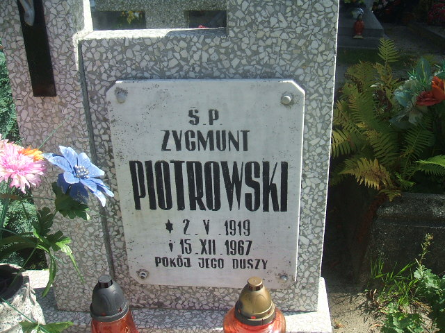 Zygmunt Piotrowski 1919 Lubsko - Grobonet - Wyszukiwarka osób pochowanych