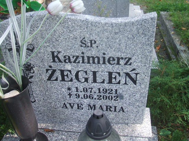 Kazimierz Żegleń 1921 Lubsko - Grobonet - Wyszukiwarka osób pochowanych