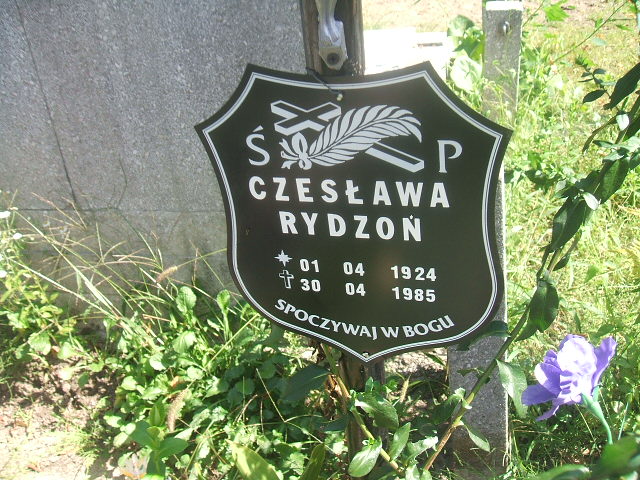 Czesława Rydzoń 1924 Lubsko - Grobonet - Wyszukiwarka osób pochowanych