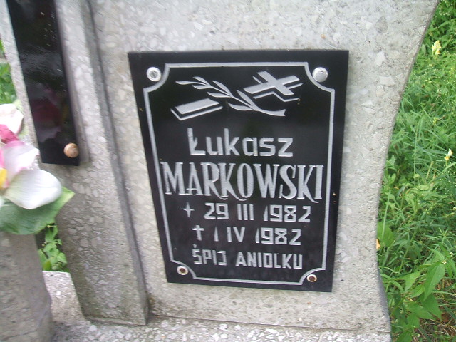 Łukasz Markowski 1982 Lubsko - Grobonet - Wyszukiwarka osób pochowanych