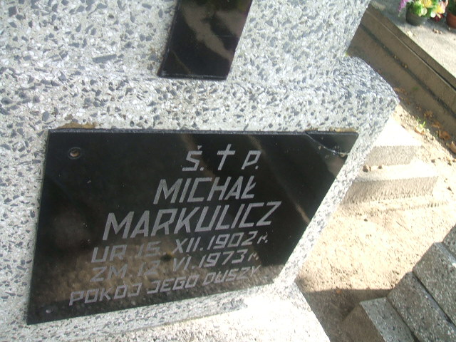 Michał Markulicz 1902 Lubsko - Grobonet - Wyszukiwarka osób pochowanych