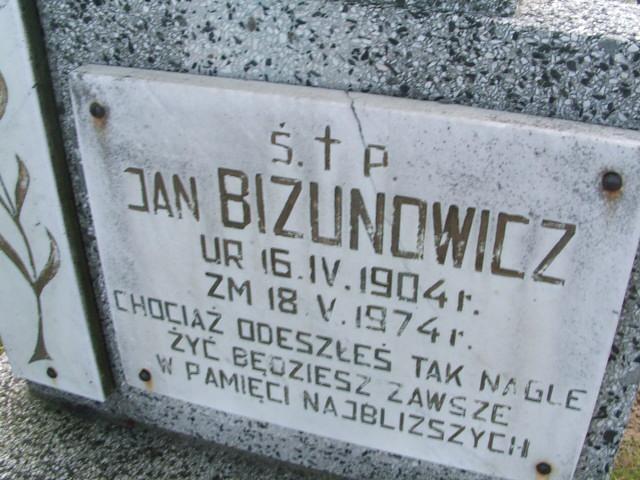 Stefania Bizunowicz 1921 Lubsko - Grobonet - Wyszukiwarka osób pochowanych