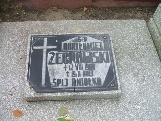 Bartłomiej Żebrowski 1980 Lubsko - Grobonet - Wyszukiwarka osób pochowanych