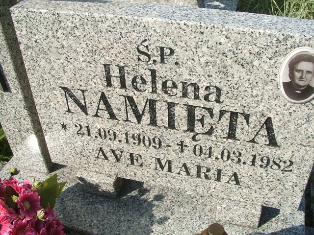 Helena Namięta 1909 Lubsko - Grobonet - Wyszukiwarka osób pochowanych
