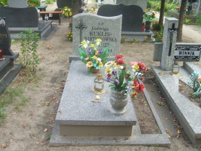 Grób Jadwiga Kuklis Bartnikowska