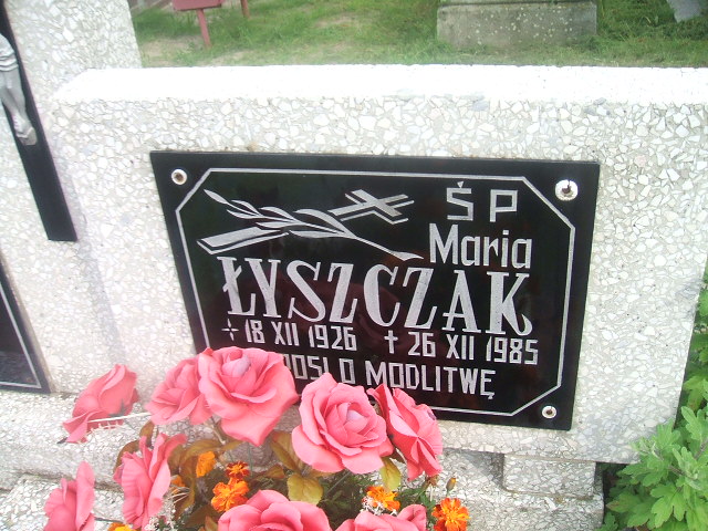 Maria Łyszczak 1926 Lubsko - Grobonet - Wyszukiwarka osób pochowanych