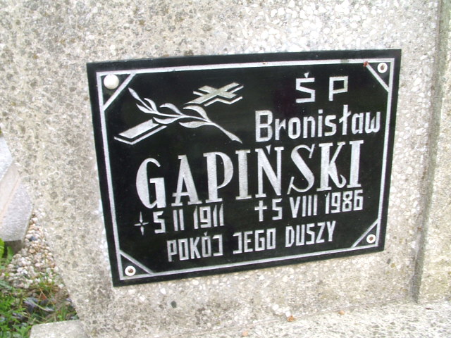 Maria Gapińska 1909 Lubsko - Grobonet - Wyszukiwarka osób pochowanych