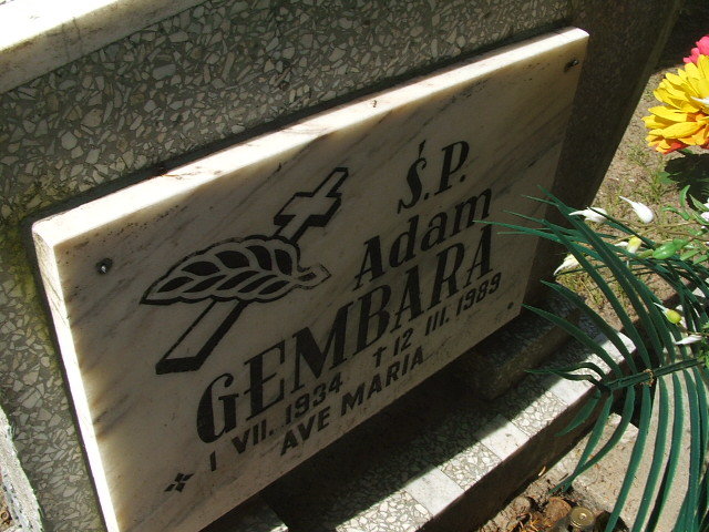 Grób Adam Gembara
