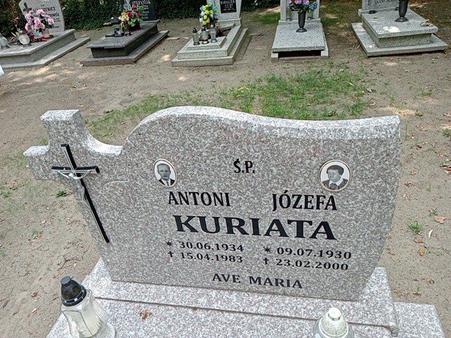 Józefa Kuriata 1930 Lubsko - Grobonet - Wyszukiwarka osób pochowanych